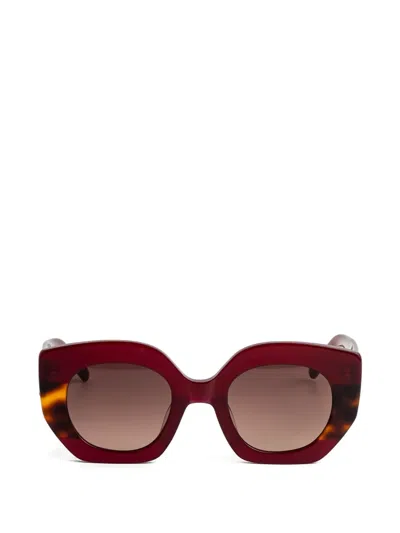Kaleos Alexander Geometric Sunglasses In Red