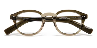 Kaleos Bach C2 Men's Glasses Green Size 50 - Free Lenses - Blue Light Block Available In Transparent Green