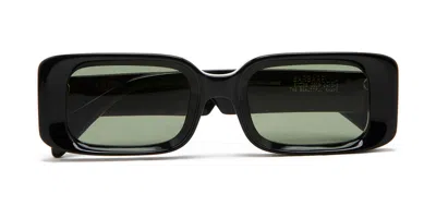 Kaleos Barbarella C17 Occhiali Da Sole Neri Per Uomo In Green