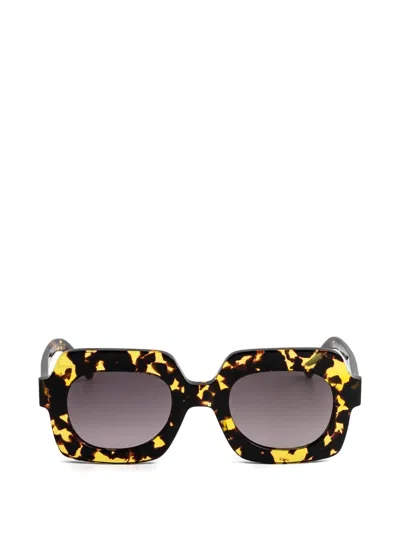 Kaleos Beaumier Geometric Sunglasses In Black