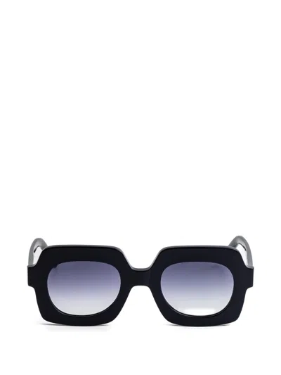 Kaleos Beaumier Geometric Sunglasses In Blue