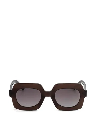 Kaleos Beaumier Oversized Sunglasses In Brown