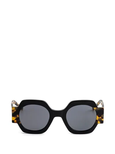 Kaleos Cabana Geometric Sunglasses In Black