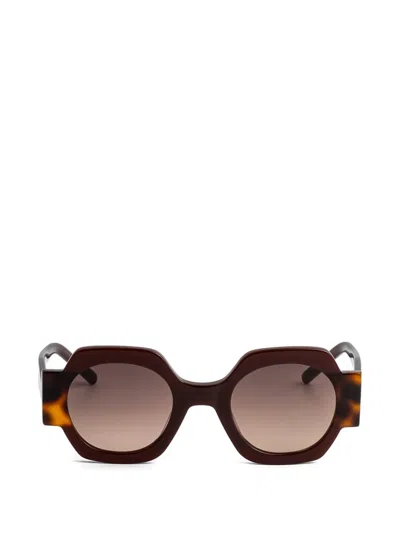 Kaleos Cabana Geometric Sunglasses In Brown