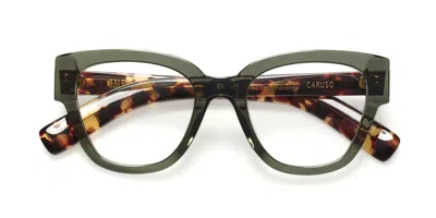 Kaleos Caruso C4 Occhiali Da Vista Verdi Per Uomo (solo Montatura)