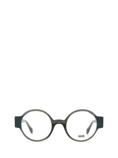 Kaleos Cassen Transparent Grey Green & Dark Green Glasses