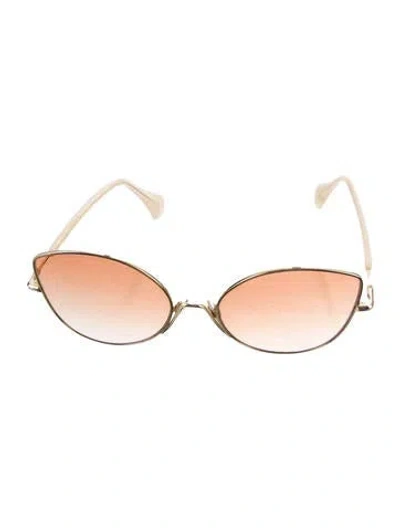 Pre-owned Kaleos Cat-eye Tinted Sunglasses In Neutral