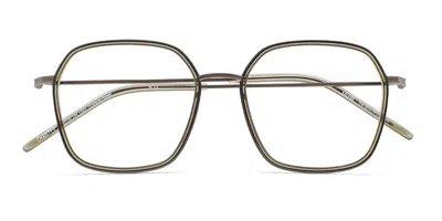 Kaleos Chester Titanium C3 Men's Glasses Green Size 55 - Free Lenses - Blue Light Block Available In Matte Dark Grey,transparent Olive Green