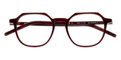 Kaleos Delacorte L C5 Men's Glasses Clear Size 53 - Free Lenses - Blue Light Block Available In Burgundy