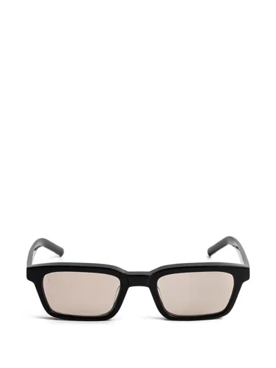 Kaleos Delgado Rectangle-frame Sunglasses In Black