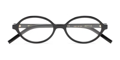 Kaleos Dottie C1 Occhiali Da Vista Neri Per Uomo (solo Montatura) In Gold