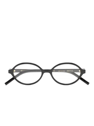 Kaleos Dottie Oval-frame Glasses In Black
