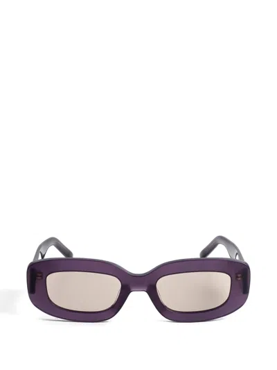 Kaleos Eluard Rectangular Sunglasses In Purple