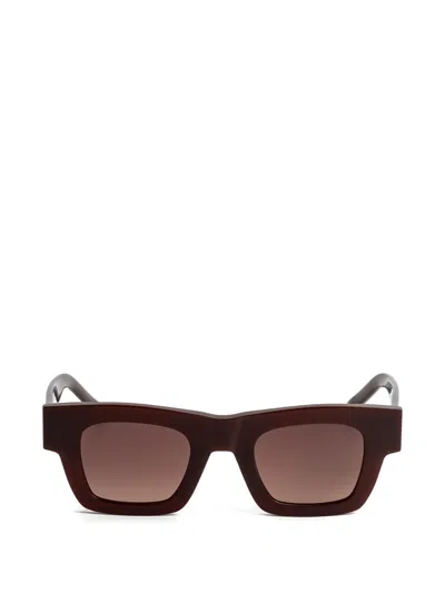 Kaleos Estrich Square-frame Sunglasses In Brown