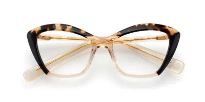 Kaleos Faye Women's Glasses, Tortoiseshell, Size 53