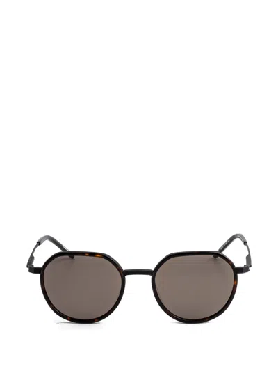 Kaleos Geometric Oval-frame Sunglasses In Brown