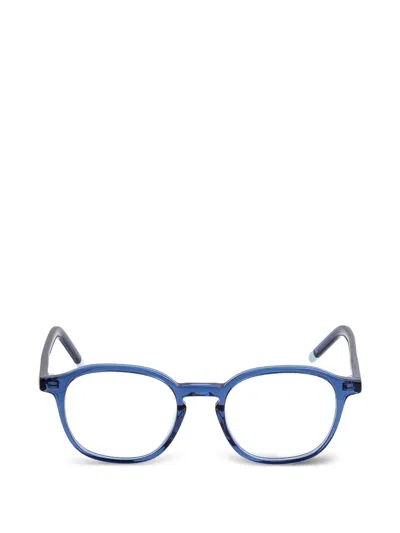 Kaleos Gobber Round-frame Glasses In Blue