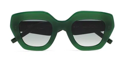 Kaleos Halsey C3 Occhiali Da Sole Verdi Per Donna In Gray