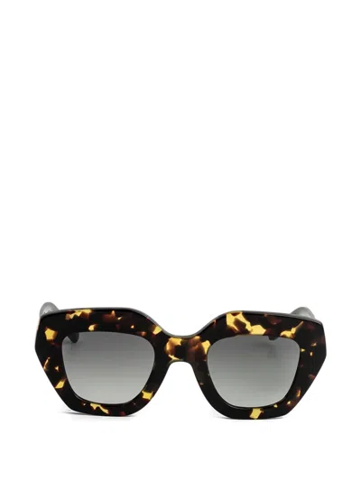 Kaleos Halsey Geometric Sunglasses In Brown