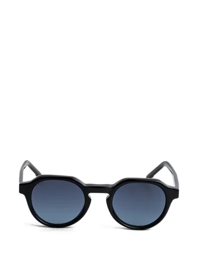 Kaleos Janney Geometric Sunglasses In Black
