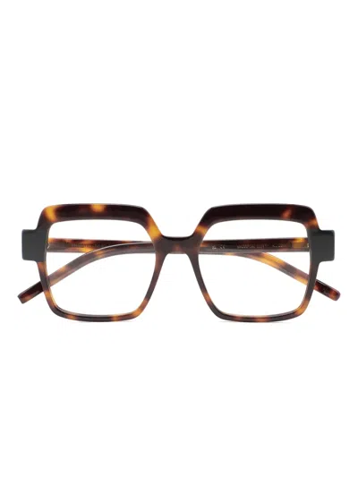 Kaleos Kiger Square-frame Glasses In Brown
