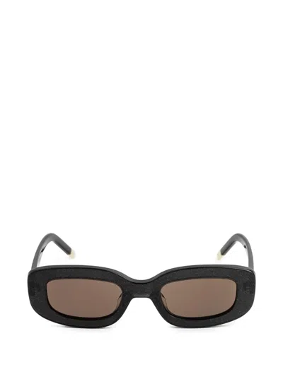 Kaleos Kids' Kiriko Rectangle-frame Sunglasses In Black