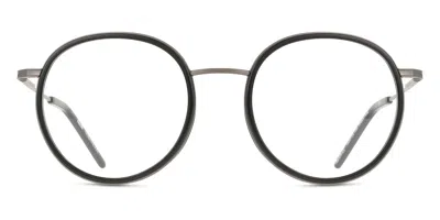 Kaleos Kountze Titanio C4 Occhiali Da Vista Neri Per Uomo (solo Montatura)