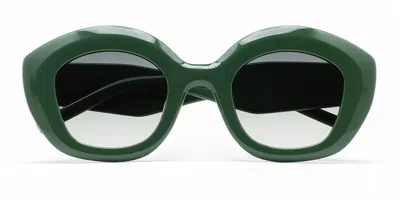 Kaleos Kuttner C2 Women's Sunglasses Green Size 49