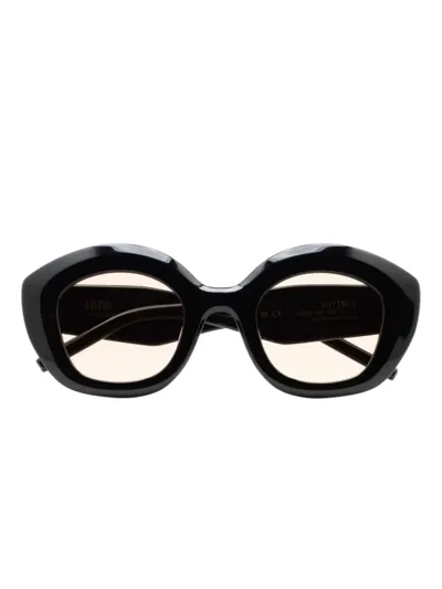 Kaleos Kuttner Round-frame Sunglasses In Black