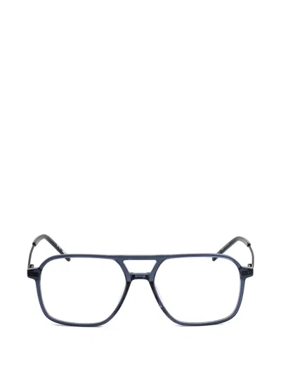 Kaleos Lassen L Pilot-frame Glasses In Blue