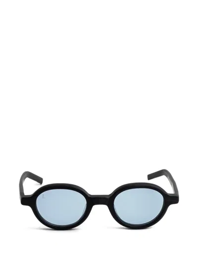 Kaleos Lemons Round-frame Sunglasses In Black