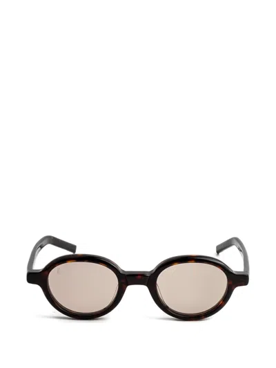 Kaleos Lemons Round-frame Sunglasses In Brown