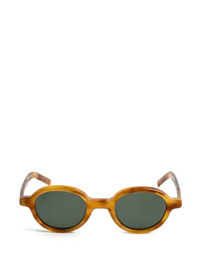 Kaleos Lemons Round-frame Sunglasses In Brown