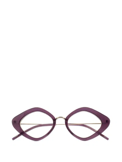 Kaleos Liesl Geometric Glasses In Purple