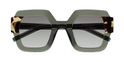 Kaleos Lupoli C4 Occhiali Da Sole Verdi Per Uomo In Neutral