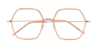 Kaleos Maitlis C3 Occhiali Da Vista Oro Per Uomo (solo Montatura)