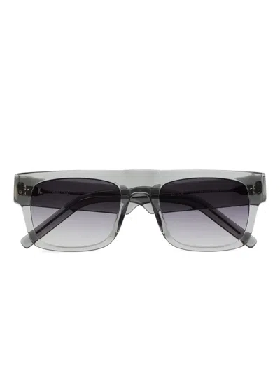 Kaleos Maurer Rectangle-frame Sunglasses In Grey