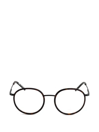 Kaleos Meacham Round-frame Glasses In Brown