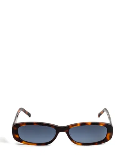 Kaleos Minx Rectangle Sunglasses In Brown