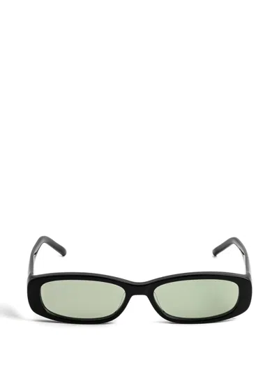 Kaleos Minx Rectangle-frame Sunglasses In Black