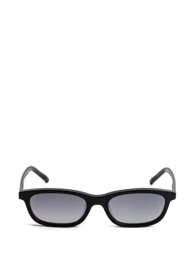Kaleos Monte Rectangle-frame Sunglasses In Black