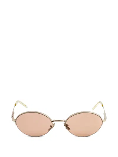 Kaleos Morley Oval-frame Sunglasses In Gold