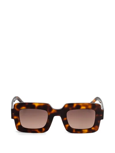Kaleos Nelson Square-frame Sunglasses In Brown