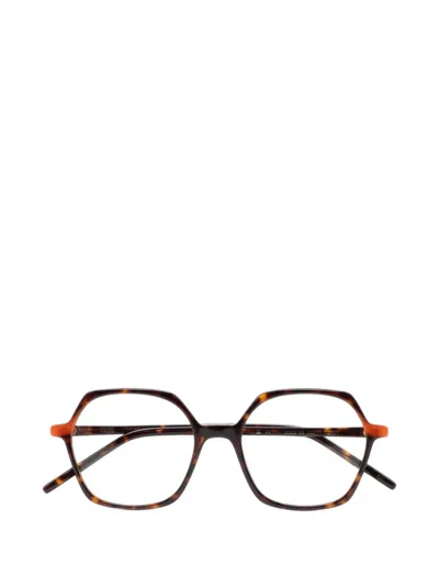 Kaleos Perry Geometric-frame Glasses In Brown