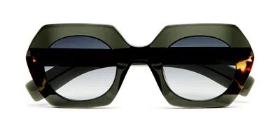Kaleos Piaf C5 Women's Sunglasses Green Size 48