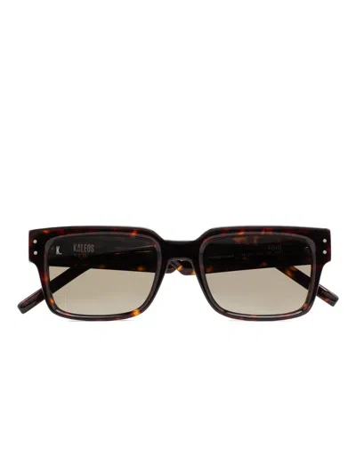 Kaleos Pohl Tortoiseshell Square Sunglasses In Brown