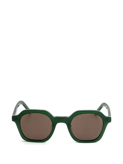 Kaleos Rafiki Geometric Sunglasses In Green