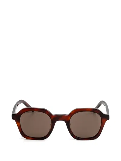 Kaleos Rafiki Geometric-frame Sunglasses In Brown