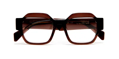 Kaleos Reggiani Women's Glasses, Brown, Size 51