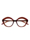Kaleos Round-frame Glasses In Brown